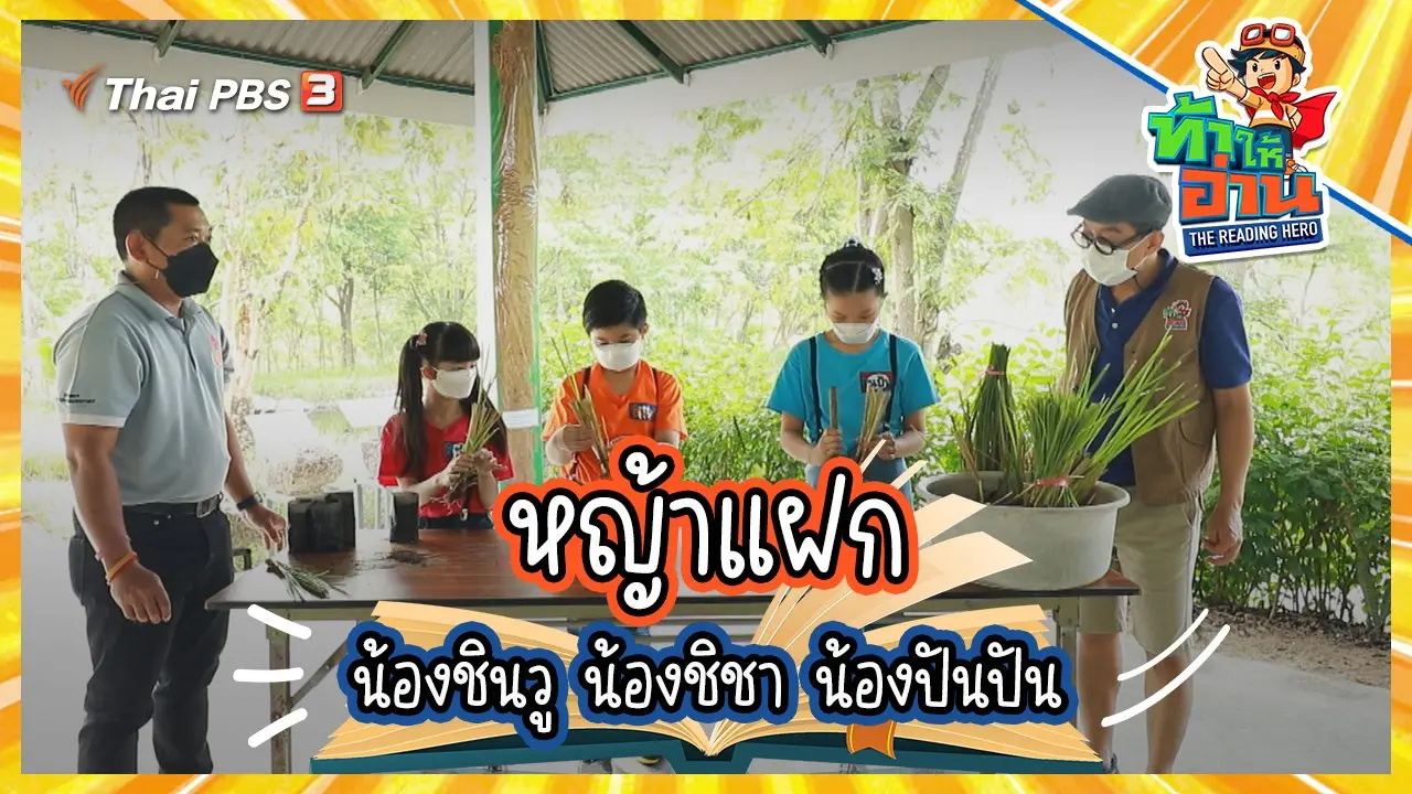 หญ้าแฝก : น้องชินวู น้องชิชา น้องปันปัน