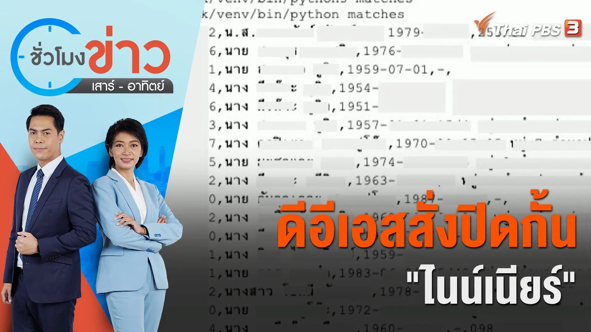 ดีอีเอสสั่งปิดกั้น "ไนน์เนียร์" | ชั่วโมงข่าว เสาร์ - อาทิตย์ | 1 เม.ย. 66