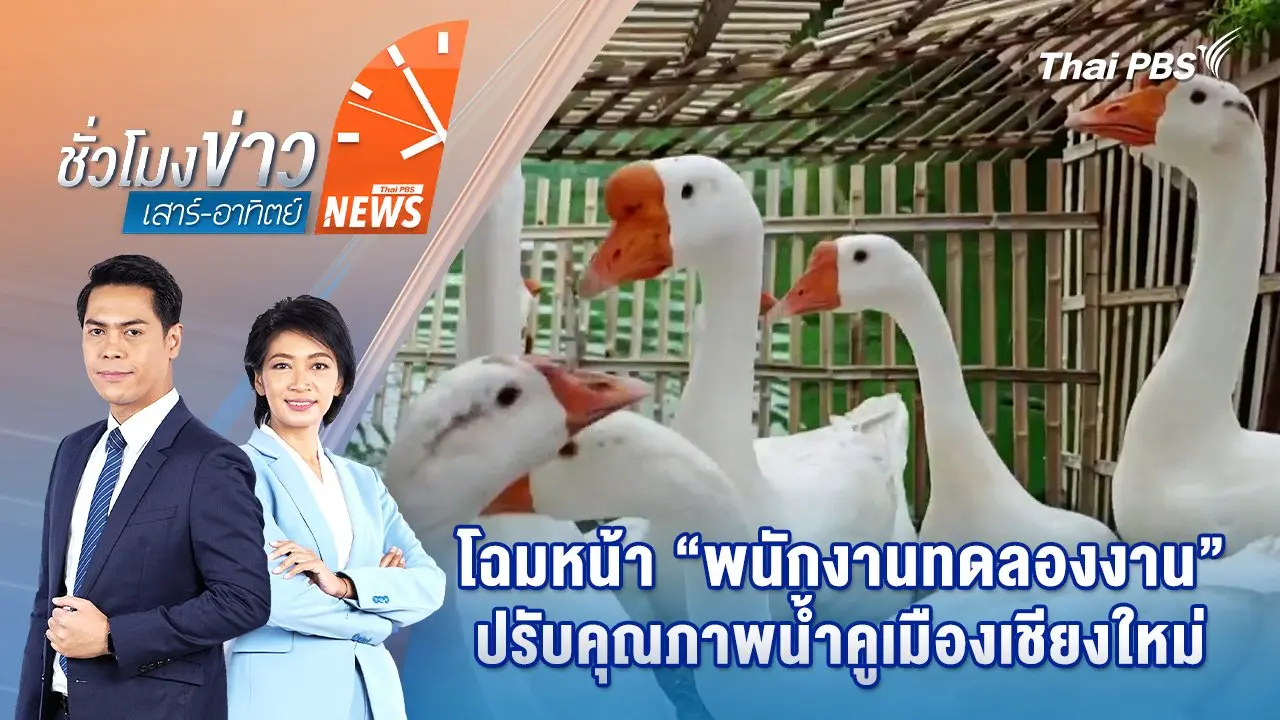 โฉมหน้า “พนักงานทดลองงาน” ปรับคุณภาพน้ำคูเมืองเชียงใหม่ | 23 ส.ค. 68