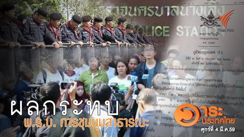 ผลกระทบ พ.ร.บ.การชุมนุมสาธารณะ
