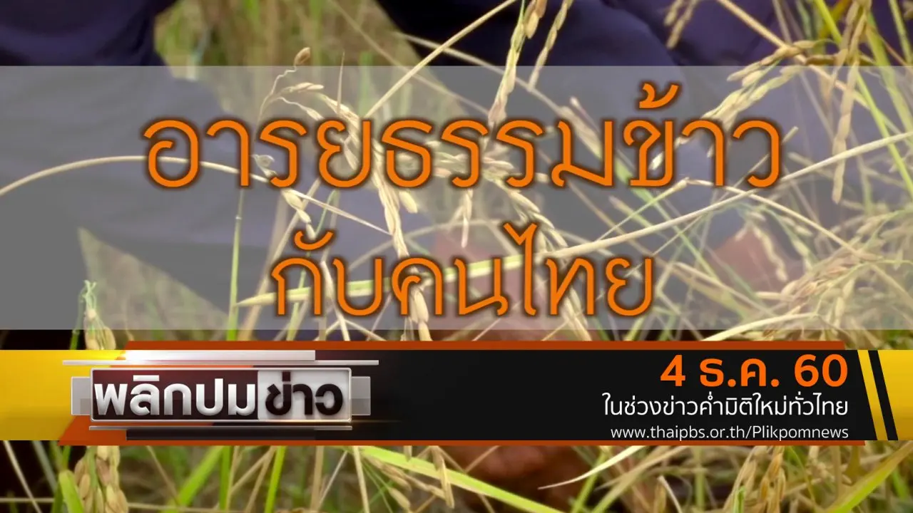 อารยธรรมข้าวกับคนไทย