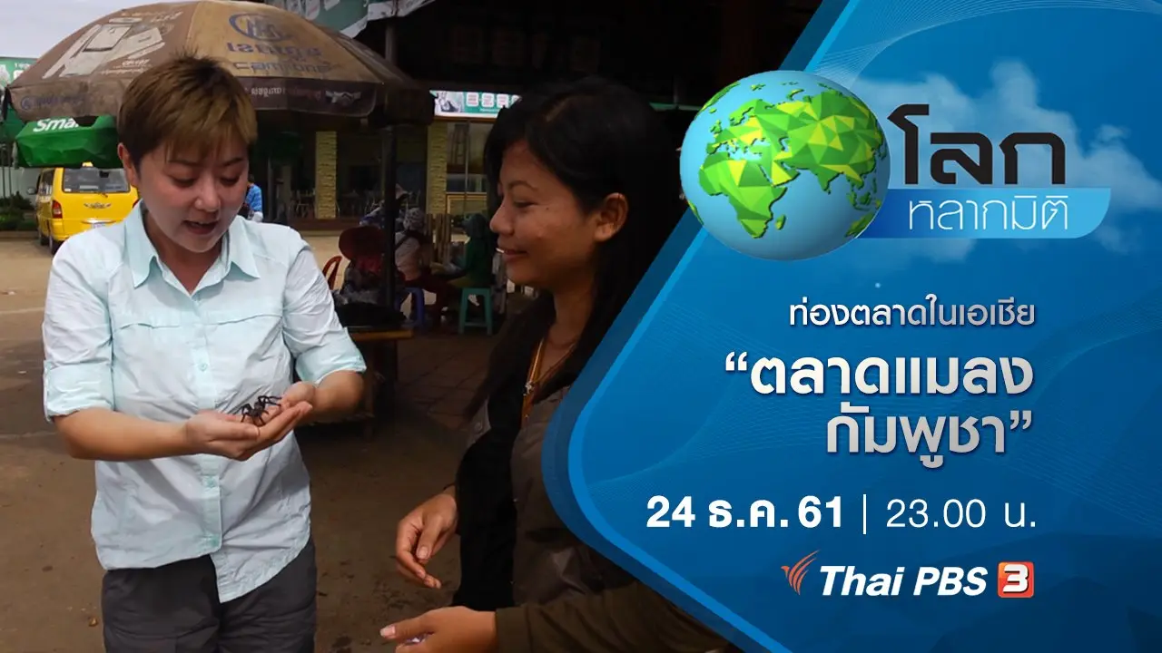 ท่องตลาดในเอเชีย ตอน ตลาดแมลง กัมพูชา