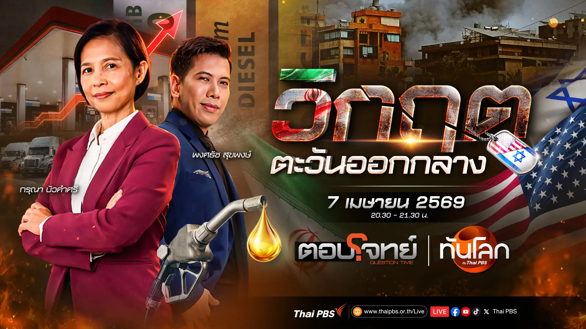 นับถอยหลังเส้นตาย "โดนัลด์ ทรัมป์" ถล่มอิหร่าน | 7 เม.ย. 69