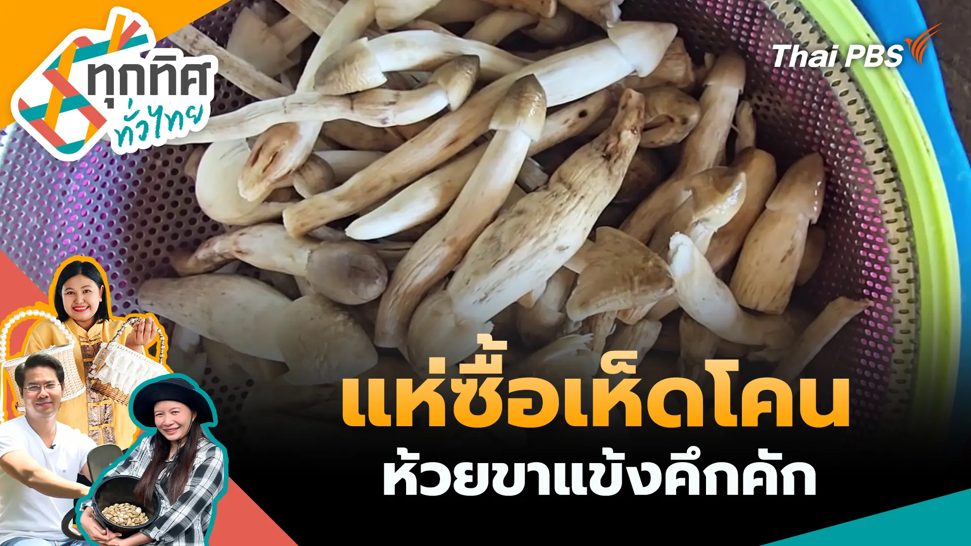 แห่ซื้อเห็ดโคนห้วยขาแข้งคึกคัก