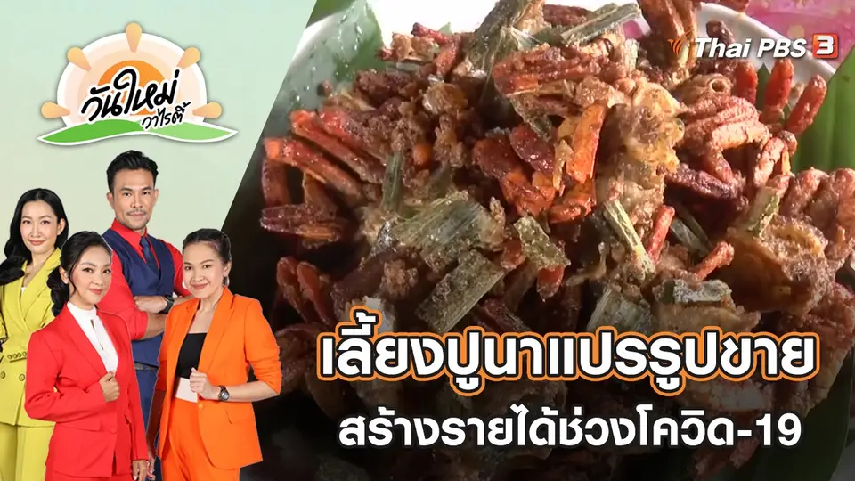 เลี้ยงปูนาแปรรูปขายสร้างรายได้ช่วงโควิด-19 | วันใหม่วาไรตี้ | 29 มิ.ย. 65