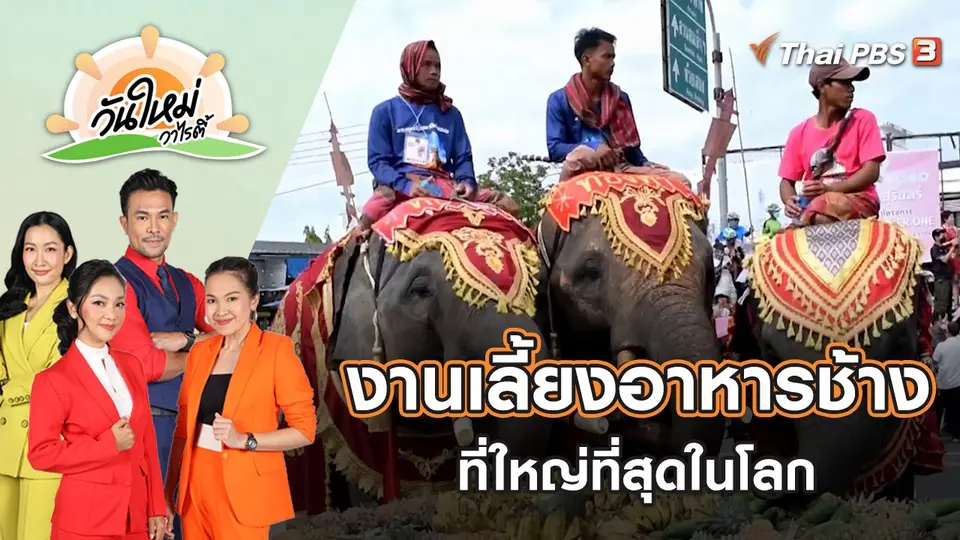 งานเลี้ยงอาหารช้างที่ใหญ่ที่สุดในโลก | วันใหม่วาไรตี้ | 21 พ.ย. 65