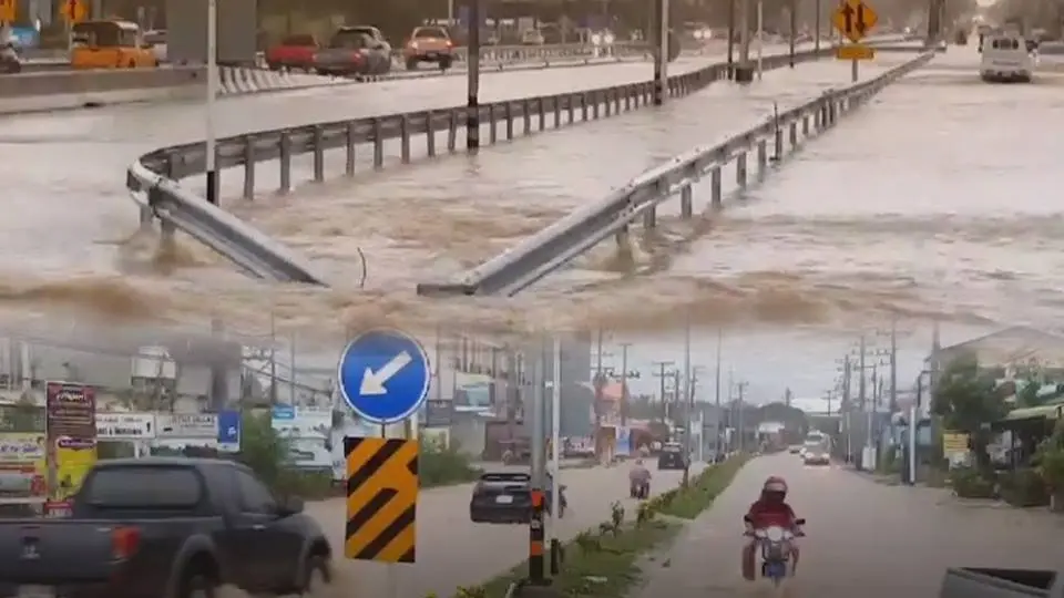 ผลกระทบดีเปรสชั่นคีโรกี น้ำท่วมหัวหิน จ.ประจวบคีรีขันธ์