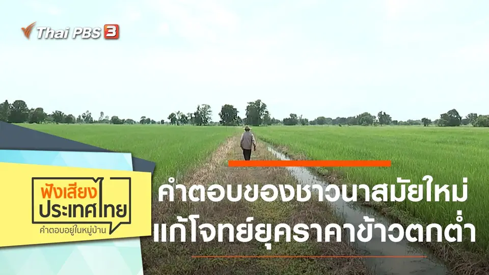 คำตอบของชาวนาสมัยใหม่ แก้โจทย์ยุคราคาข้าวตกต่ำ