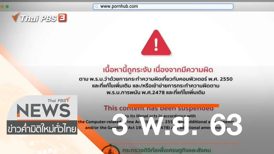 ประเด็นข่าว (3 พ.ย. 63)