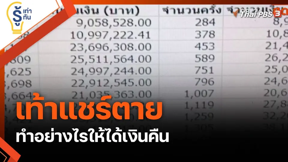 เท้าแชร์ตาย ทำอย่างไรให้ได้เงินคืน