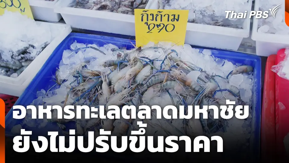 อาหารทะเลตลาดมหาชัย ยังไม่ปรับขึ้นราคา