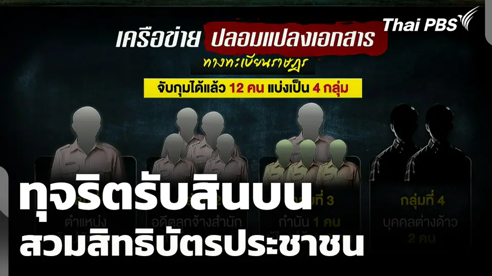 ทุจริตรับสินบน สวมสิทธิบัตรประชาชน