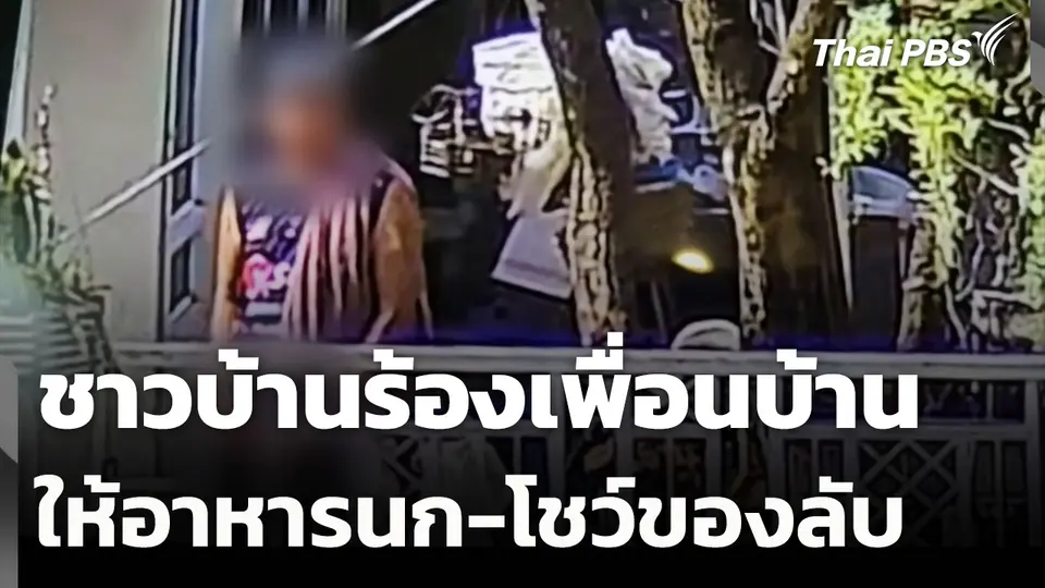 ชาวบ้านร้องเพื่อนบ้าน ให้อาหารนก-โชว์ของลับ จ.นนทบุรี