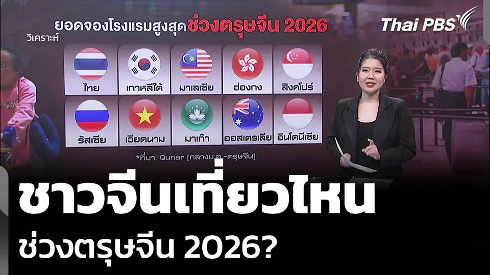 วิเคราะห์: ชาวจีนเที่ยวไหน ช่วงตรุษจีน 2026?