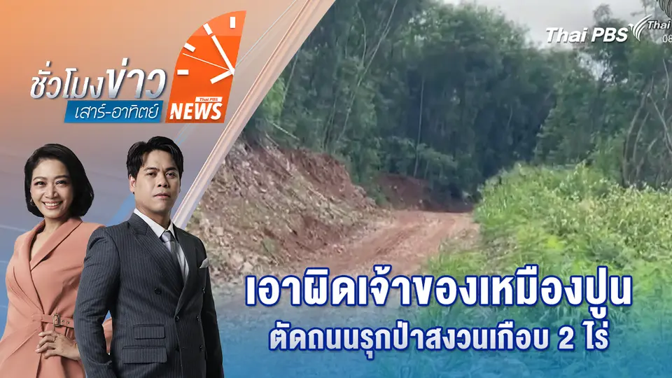 เอาผิดเจ้าของเหมืองปูน ตัดถนนรุกป่าสงวนเกือบ 2 ไร่