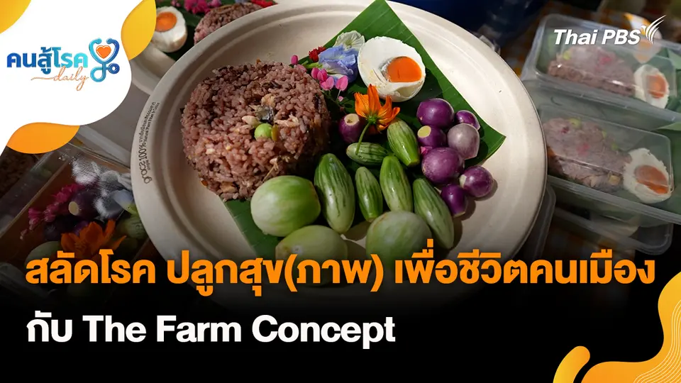 “สลัดโรค ปลูกสุข(ภาพ) เพื่อชีวิตคนเมือง” กับ The Farm Concept