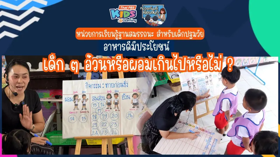 Day 1 เด็กๆ อ้วนหรือผอมเกินไป หรือไม่? หน่วยการเรียนรู้ฐานสมรรถนะ สำหรับปฐมวัย อาหารดี มีประโยชน์ (ปี 2569)