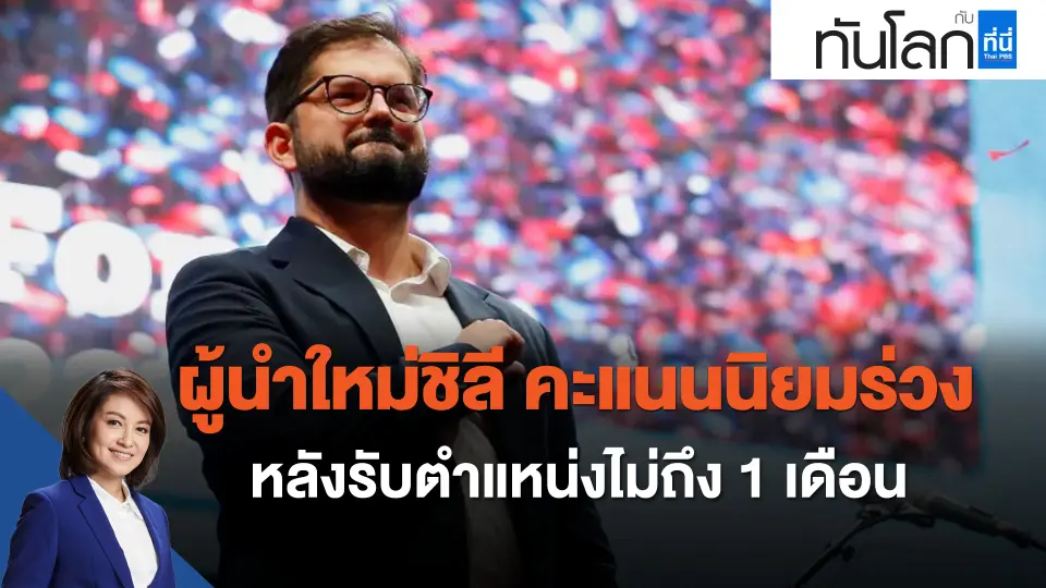 ผู้นำใหม่ชิลี คะแนนนิยมร่วง หลังรับตำแหน่งไม่ถึง 1 เดือน