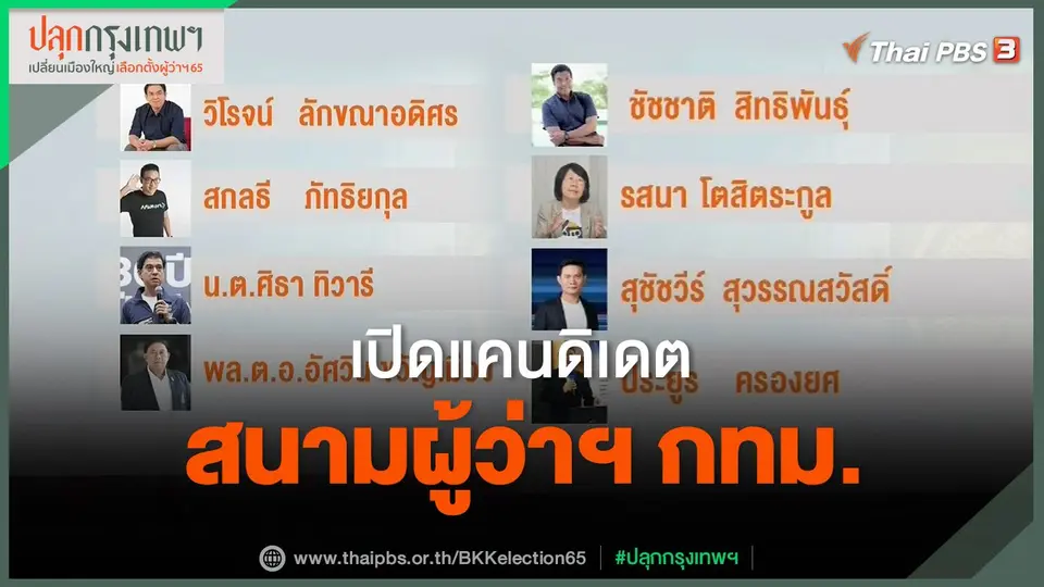 ​เปิดแคนดิเดต สนามผู้ว่าฯ กทม.