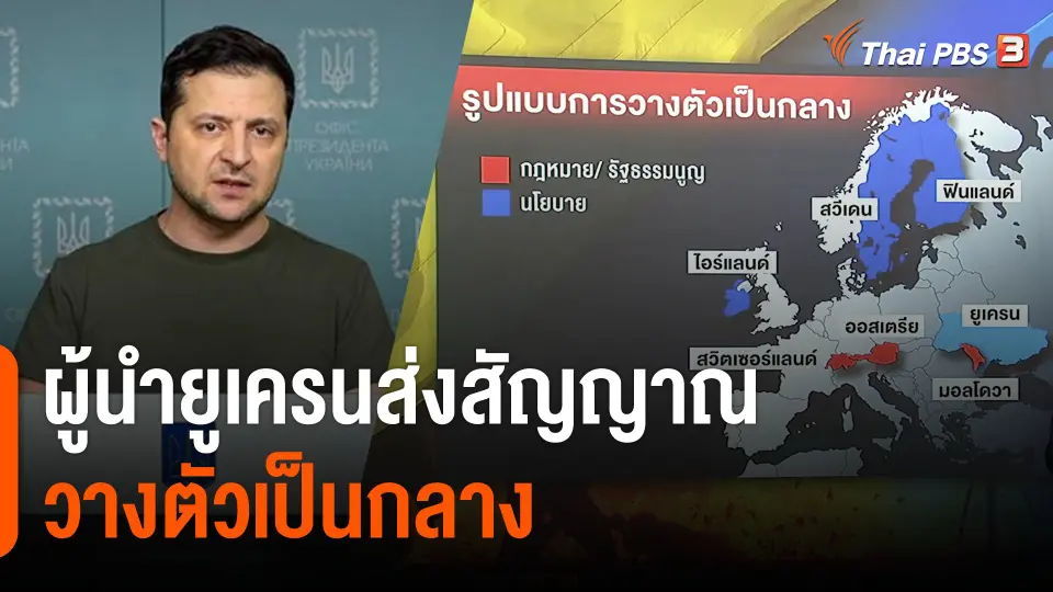 วิเคราะห์สถานการณ์ต่างประเทศ : ผู้นำยูเครนส่งสัญญาณวางตัวเป็นกลาง