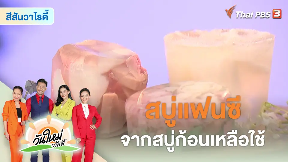 สีสันวาไรตี้ : สบู่แฟนซีจากสบู่ก้อนเหลือใช้