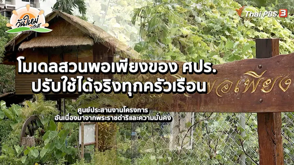 ​พอดีพอเพียง : โมเดลสวนพอเพียงของ ศปร. ปรับใช้ได้จริงทุกครัวเรือน