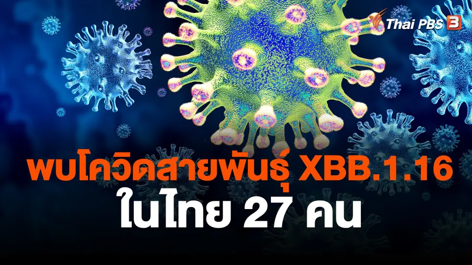 พบโควิดสายพันธุ์ XBB.1.16 ในไทย 27 คน
