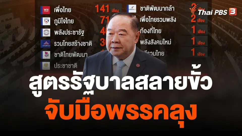 จับตาสูตรรัฐบาลสลายขั้ว-จับมือพรรคลุง
