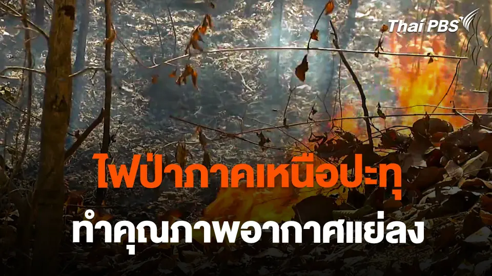 ไฟป่าภาคเหนือปะทุ ทำคุณภาพอากาศแย่ลง