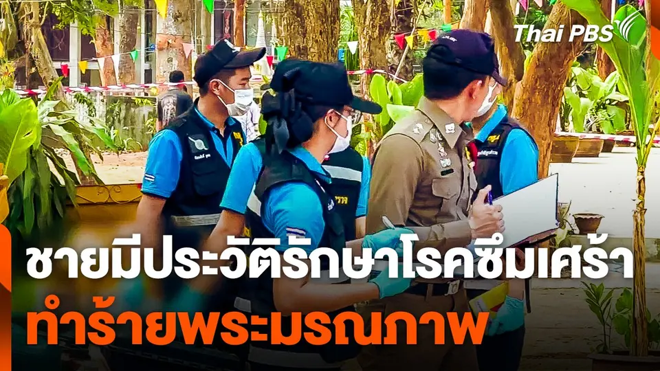 ชายมีประวัติรักษาโรคซึมเศร้า ทำร้ายพระมรณภาพ