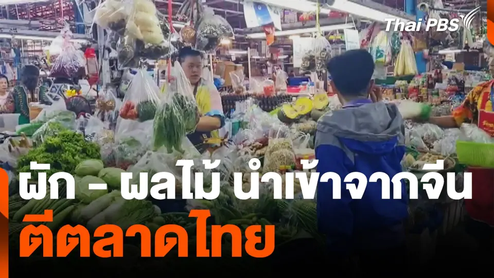 ผัก - ผลไม้ นำเข้าจากจีน ตีตลาดไทย