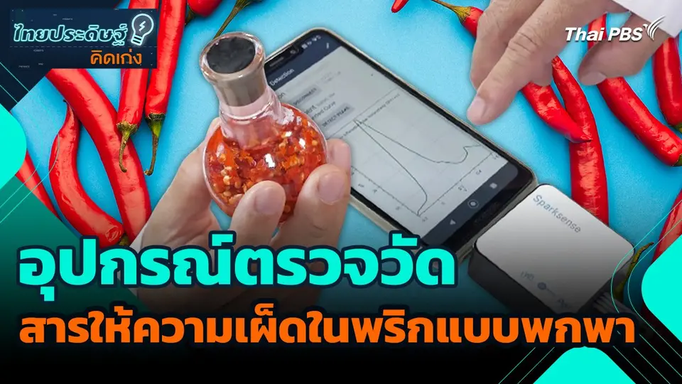 ไทยประดิษฐ์คิดเก่ง : อุปกรณ์ตรวจวัดสารให้ความเผ็ดในพริกแบบพกพา