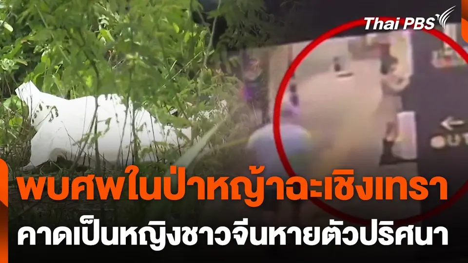 พบศพคาดเป็นหญิงชาวจีนหายตัวปริศนาในป่าหญ้าฉะเชิงเทรา