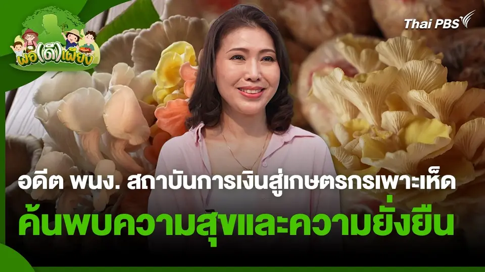 พอดีพอเพียง : อดีตพนักงานสถาบันการเงินสู่เกษตรกรเพาะเห็ด ค้นพบความสุขและความยั่งยืน