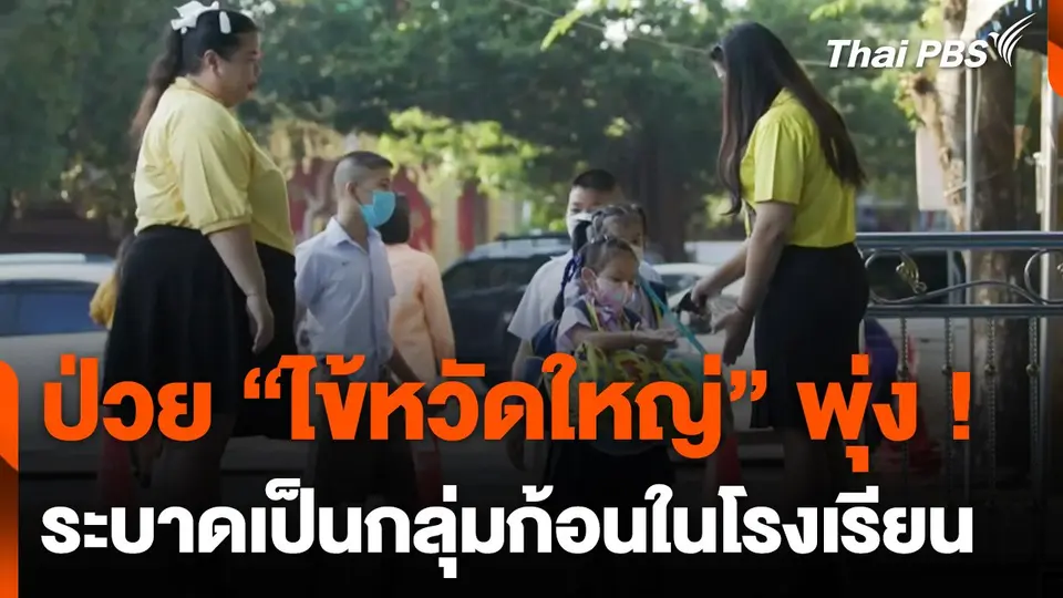 ยอดผู้ป่วยไข้หวัดใหญ่พุ่ง พบระบาดเป็นกลุ่มก้อนในโรงเรียน