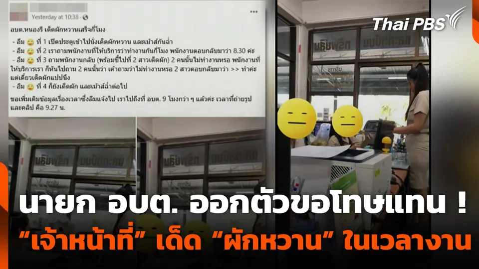 นายก อบต. ออกตัวขอโทษแทน ! “เจ้าหน้าที่” เด็ด “ผักหวาน” ในเวลาราชการ