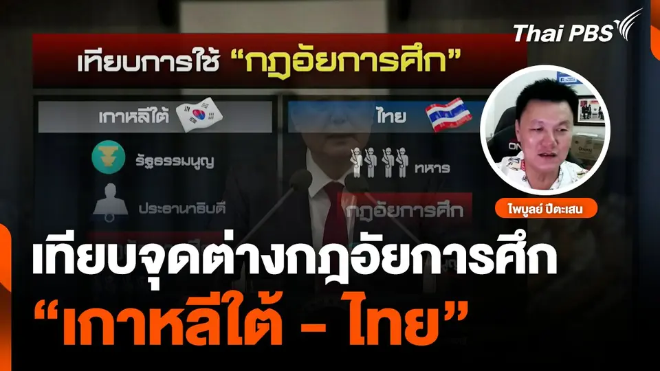 เทียบจุดต่างกฎอัยการศึก "เกาหลีใต้-ไทย"