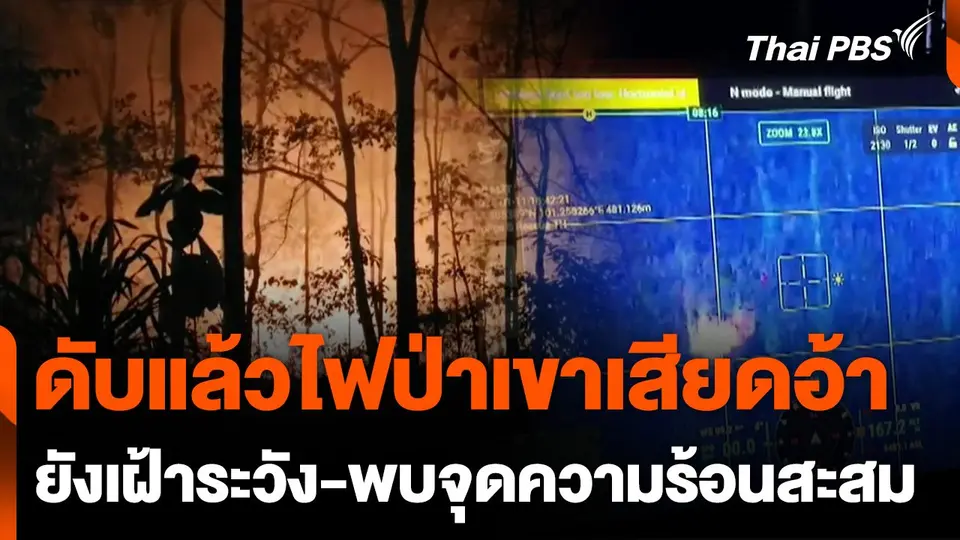 ดับแล้วไฟป่าเขาเสียดอ้า แต่ยังเฝ้าระวัง-พบจุดความร้อนสะสม จ.นครราชสีมา | ชั่วโมงข่าว เสาร์-อาทิตย์ | 12 ม.ค. 68