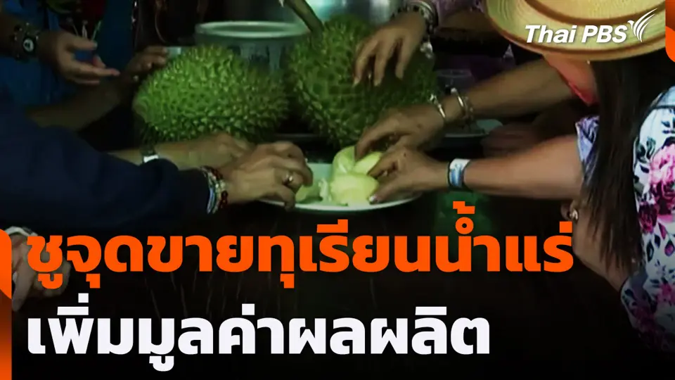 ชูจุดขายทุเรียนน้ำแร่ เพิ่มมูลค่าผลผลิต