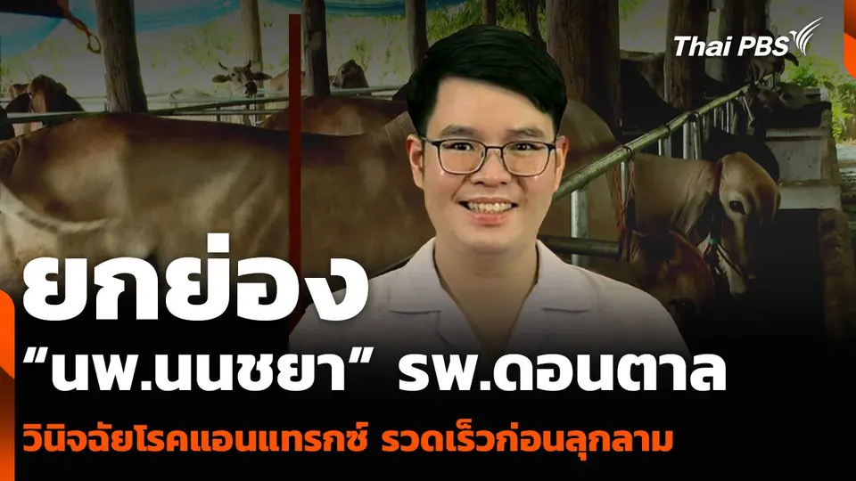 ยกย่อง “นพ.นนชยา” รพ.ดอนตาล วินิจฉัยโรคแอนแทรกซ์ รวดเร็วก่อนลุกลาม