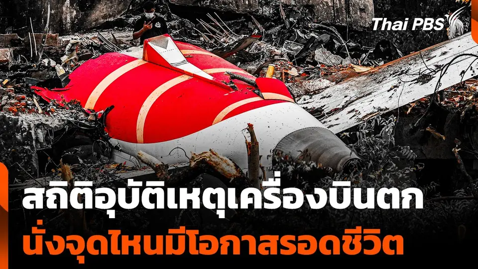 สถิติอุบัติเหตุเครื่องบินตก นั่งจุดไหนมีโอกาสรอดชีวิต