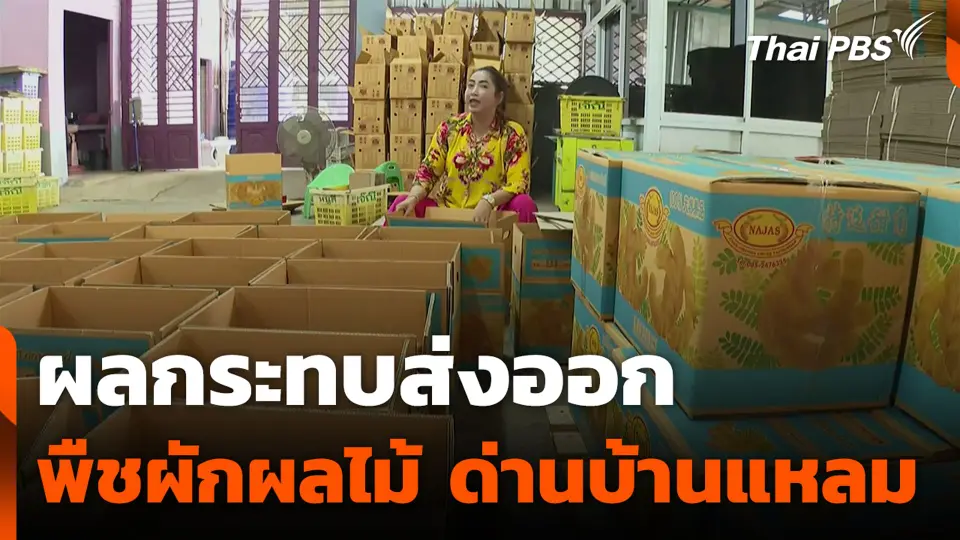 ผลกระทบส่งออกพืชผักผลไม้ ด่านบ้านแหลม