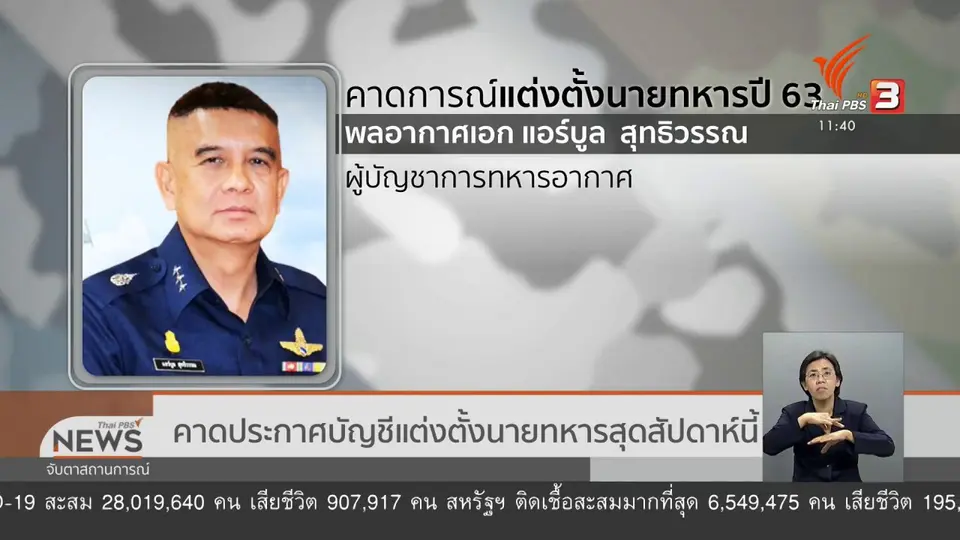 คาดประกาศบัญชีแต่งตั้งนายทหารสุดสัปดาห์นี้