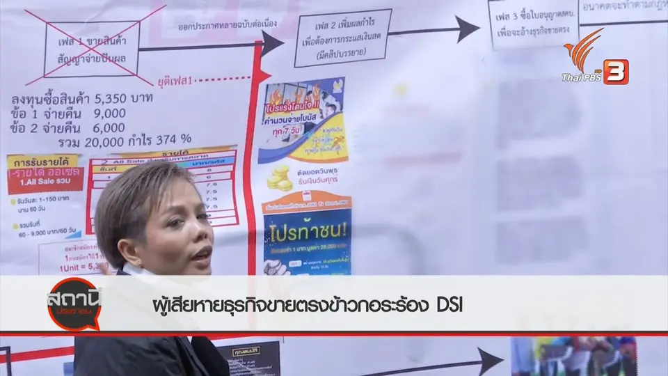 ​สถานีร้องเรียน : ผู้เสียหายธุรกิจขายตรงข้าวกอระร้อง DSI