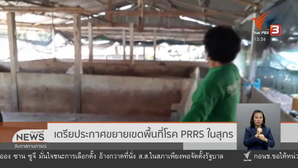 เตรียประกาศขยายเขตพื้นที่โรค PRRS ในสุกร