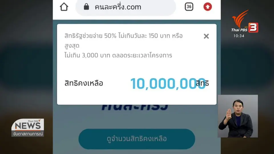 ลงทะเบียน คนละครึ่ง รอบเก็บตกเต็มสิทธิ์ตามจำนวน