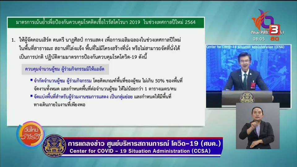 ​จับตาข่าวเด่น​ : ศบค. ยืนยันจัดงานสังสรรค์ปีใหม่ได้ แต่ต้องจำกัดจำนวนคน