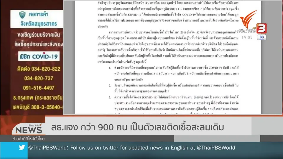 ​สธ.แจง กว่า 900 คน เป็นตัวเลขติดเชื้อสะสมเดิม