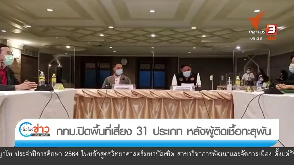 กทม.ปิดพื้นที่เสี่ยง 31 ประเภท หลังผู้ติดเชื้อทะลุพัน