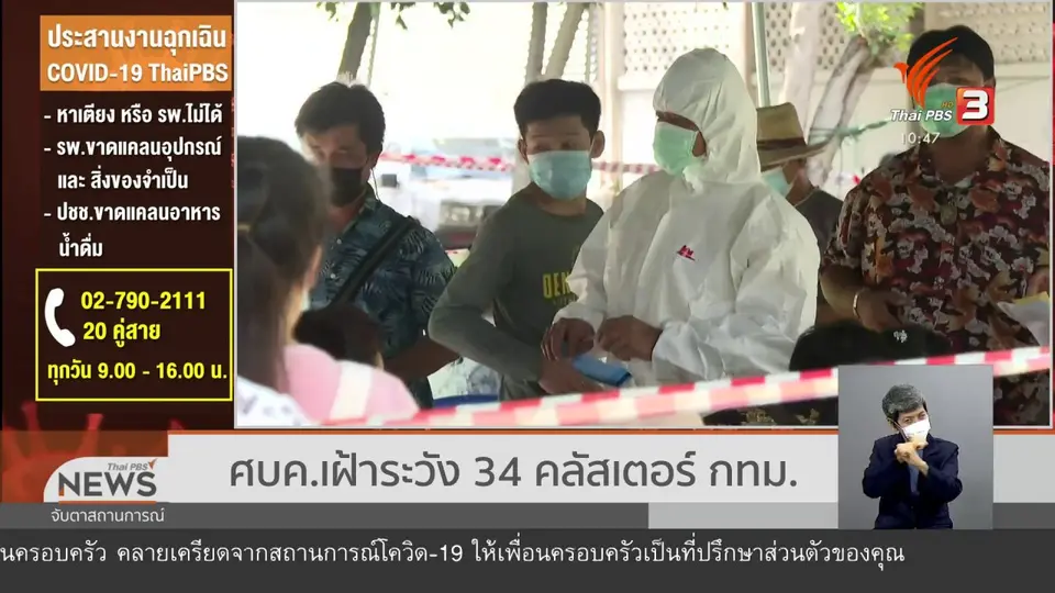 ศบค.เฝ้าระวัง 34 คลัสเตอร์ กทม.
